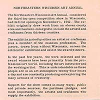 Northeastern Wisconsin Art Annual 1972